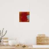 Poster Tableaux de l'arbre du grain Abstrait (Cuisine)