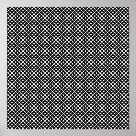 Poster Tableaux de points optiques Abstraits (Devant)