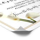 Poster Tableaux de réception de mariage avec bar de donut (Coin)