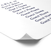 Poster Tableaux de sièges mariages de tournesols Jaune (Coin)