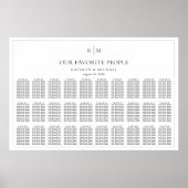 Poster Tableaux minimalistes de sièges pour Mariage front (Devant)