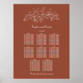 Poster Tableaux minimaux en terre cuite 8 Mariages (Devant)