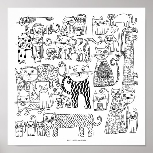 Poster Tableaux noir et blanc (Devant)