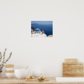 Poster Tableaux Santorin (Cuisine)