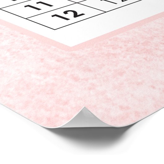 Poster Tables de multiplication (Coin)