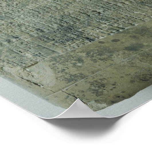 Poster Tablet avec script cuneiform (Coin)