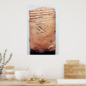 Poster Tablette avec script cuneiform, c.1830-1530 BC (Cuisine)