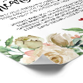 Poster Tablette commémorative de mariage à jamais dans no (Coin)