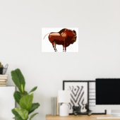 Poster Tablette de bison peinte (Bureau à domicile)