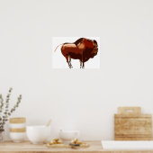 Poster Tablette de bison peinte (Cuisine)