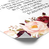 Poster Tablette de souvenir de mariage en souvenir affect (Coin)