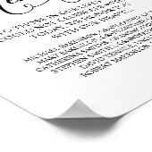 Poster Tablette de table Memorial En Souvenir Dans Notre  (Coin)