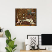 Poster Tablette victorienne (Bureau à domicile)