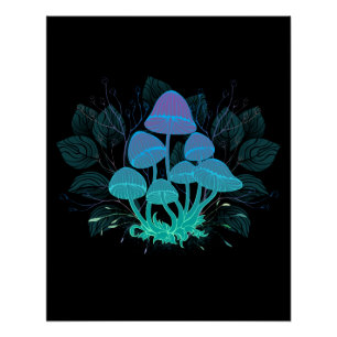 Poster Tabourets dans Bushes