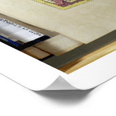 Poster Tabula Magellanica, Quatierrae del Fuego, assiette (Coin)