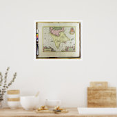 Poster Tabula Magellanica, Quatierrae del Fuego, assiette (Cuisine)