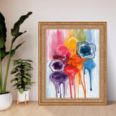 Poster Tache de peinture | Peinture d'artiste à l'aquarel