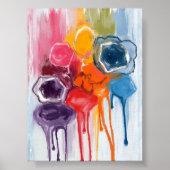 Poster Tache de peinture | Peinture d'artiste à l'aquarel (Devant)