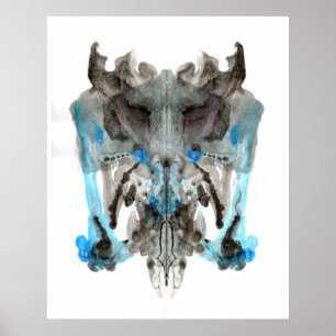 Poster Tache d'encre Fantaisie