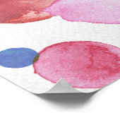 Poster Taches d'aquarelle 1 (Coin)