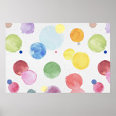 Poster Taches d'aquarelle 1 (Devant)