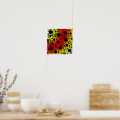 Poster Taches de bulle spatiale - Chaleur WYR (Cuisine)