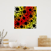 Poster Taches de bulle spatiale - Chaleur WYR (Cuisine)
