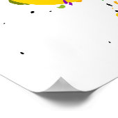 Poster Taches d'encre colorées (Coin)