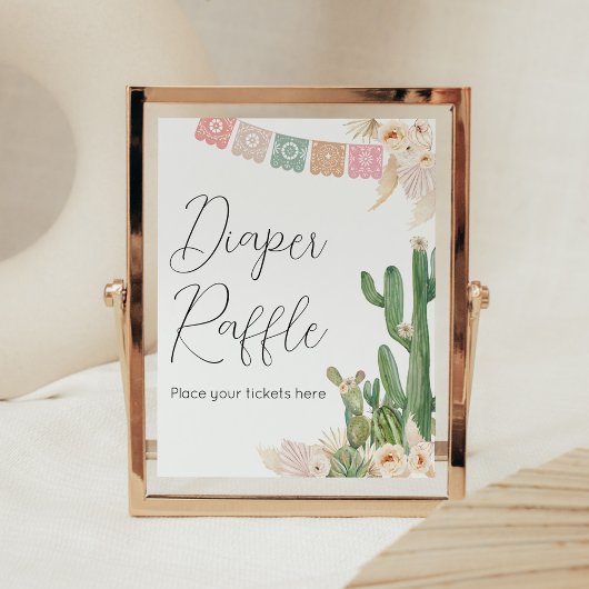 Poster Taco Bout A Baby Baby shower Déchets Raffle