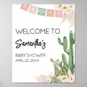 Poster Taco Bout A Baby Boho Baby shower Bienvenue (Devant)