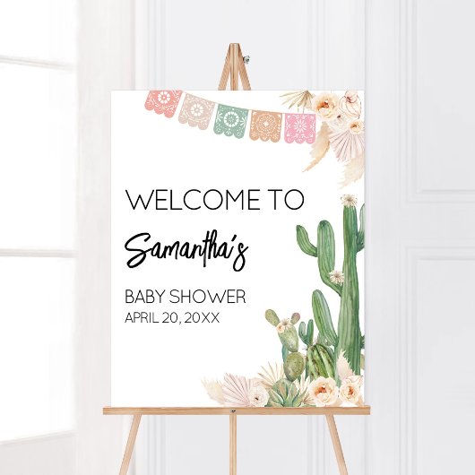Poster Taco Bout A Baby Boho Baby shower Bienvenue