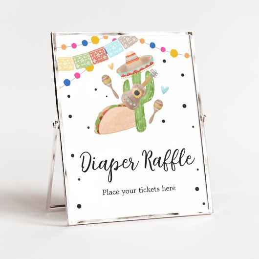 Poster Taco Bout A Baby Cactus Diaper Raffle