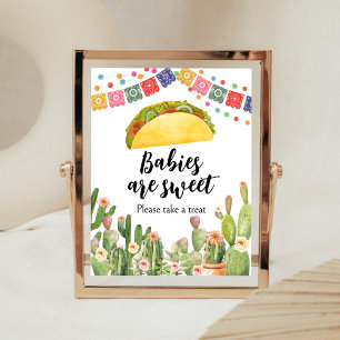 Poster Taco Bout A Baby Fiesta Les bébés sont doux