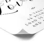 Poster Taco Bout Amour Panneau de Mariage Taco Bar (Coin)