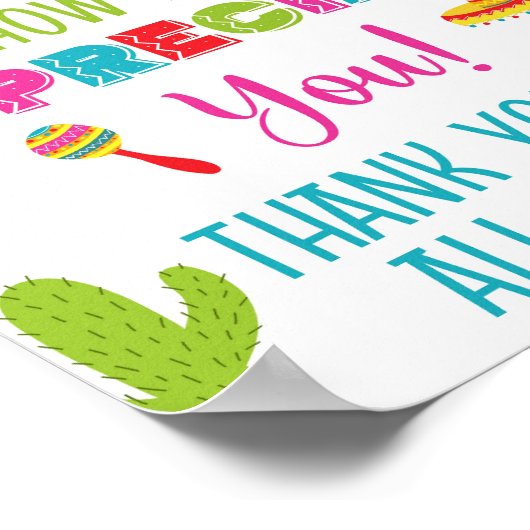 Poster Taco Bout Combien nous apprécions de vous signer (Coin)