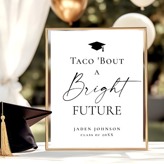 Poster Taco Bout est un futur brillant