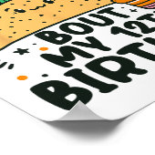 Poster Taco Bout Mon 12e anniversaire Mexicain Party Boy (Coin)