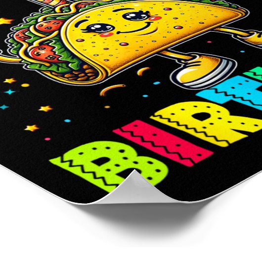 Poster Taco Bout My Birthday Funny Mexican Party Bo (Coin)