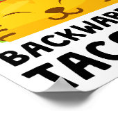 Poster Taco Cat Spelled Backwards Is Taco Cat Funny Quote (Coin)