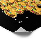 Poster Taco Christmas Tree Xmas PJ Tacos mexicain (Coin)