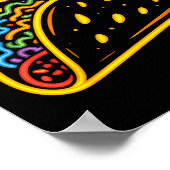Poster Taco de nourriture mexicaine (Coin)