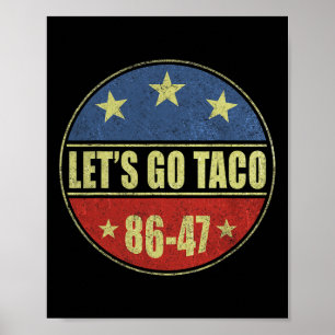 Poster Taco Funny Allons-y Taco Chemise Hommes Femmes 2