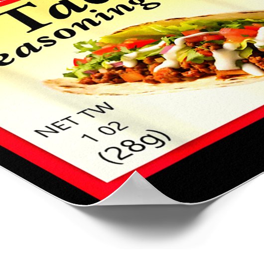 Poster Taco Seasoning Mix Funny Mexico Cinco De Mayo Grou (Coin)