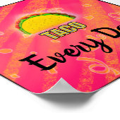 Poster Taco tous les jours (Coin)