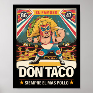 Poster Taco Trump chasse toujours Trump amusant Trump : G