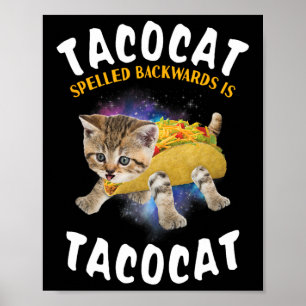Poster Tacocat Écrit À L'Arrière Est Tacocat Tee Cat Et T