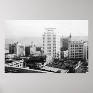 Poster Tacoma, WA Skyline View de Winthrop Hotel