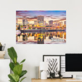 Poster Tacoma, Washington, États-Unis (Bureau à domicile)