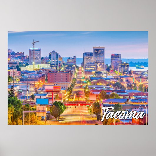 Poster Tacoma, Washington, USA (Devant)