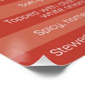 Poster Tacos mexicains contre Tex-Mex (Coin)